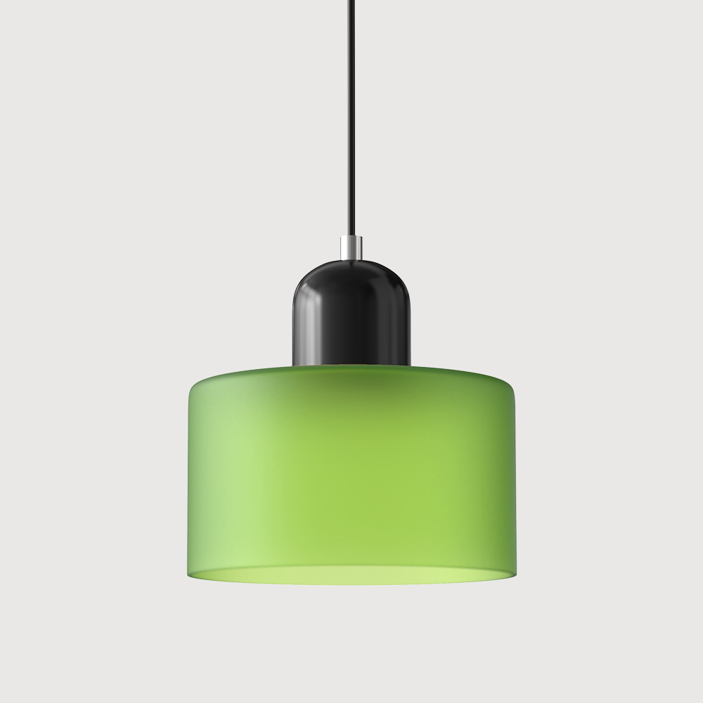 Bauhaus Kugelglas-Pendelleuchte | Zeitloses Design | Glas & Metall | E27 Fassung
