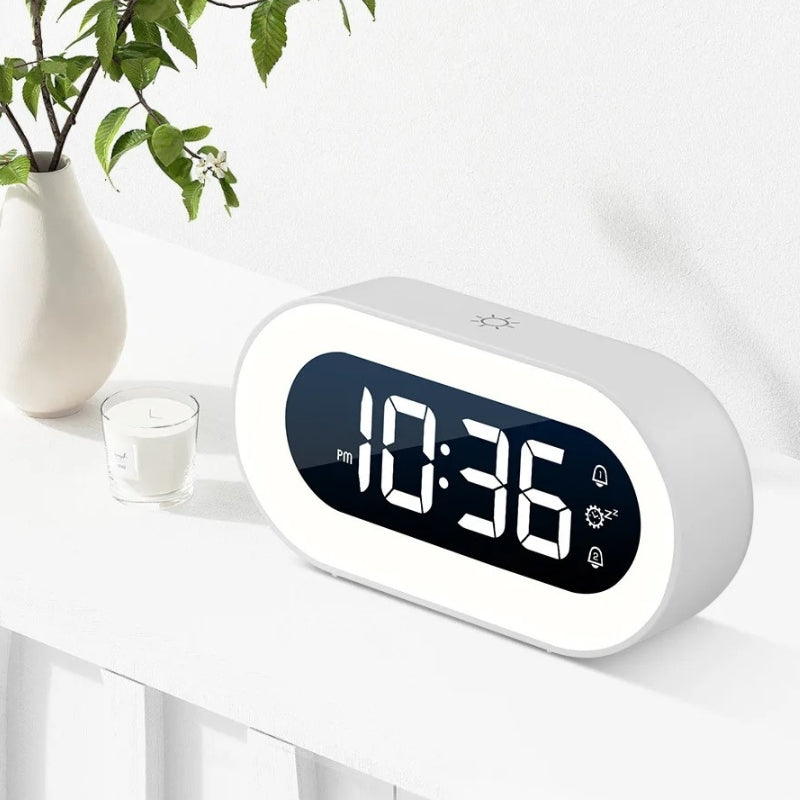 BrightTime – LED Digital Desk Clock With Numeric Display