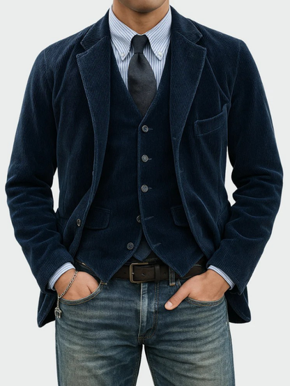 Conjunto Hombre Blazer y Chaleco Elegante – Estilo Formal Moderno