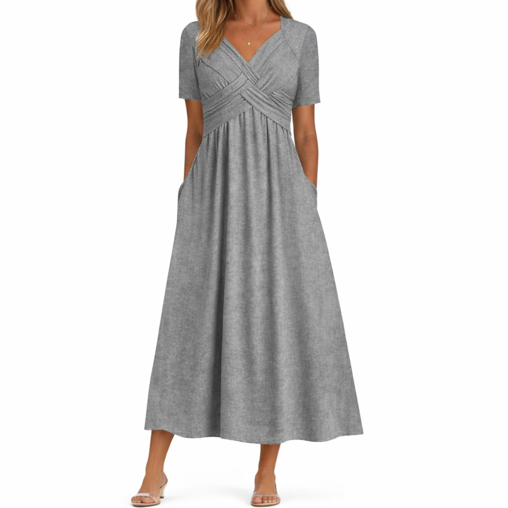 Mirtilla™ V-Ausschnitt Sommerkleid – stilvoll, luftig und vielseitig