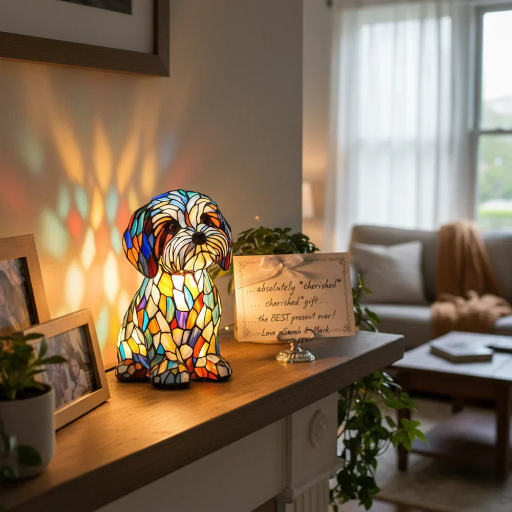 Ricki - Svítící štěňátko lampa