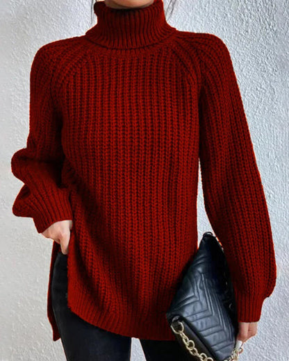 Beatrice | Women Winter Ribbed golf sweater