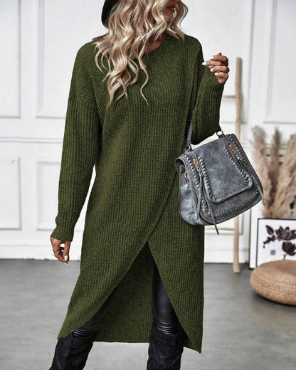 Kiara™ | Long, Simple Knit Dress for Women