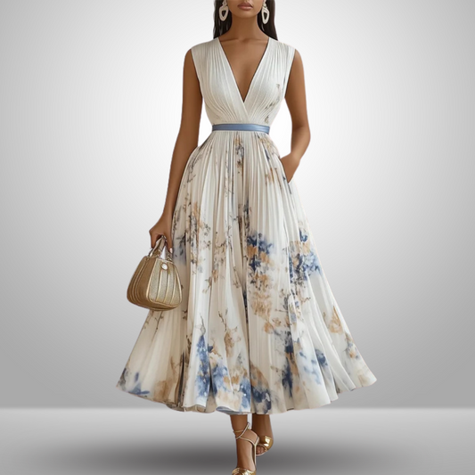 Flowy Sleeveless Summer Maxi Dress