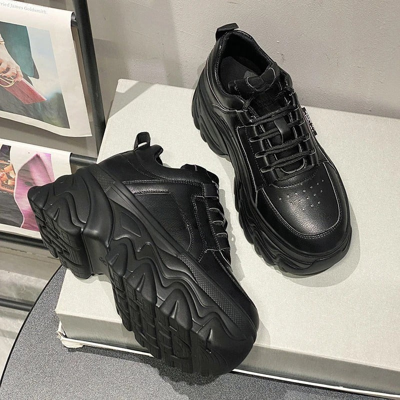 Coraline – Chaussures à semelle épaisse avec dessus en mesh à lacets