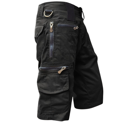 Tobias – Loszittende Shorts met Hoge Taille en Zakjes Velani