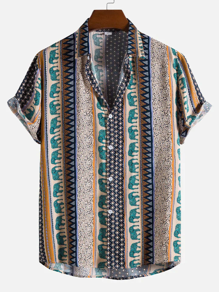 Oliver - Chemise manches courtes imprimé éléphant