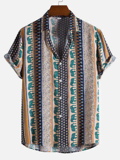 Oliver - Chemise manches courtes imprimé éléphant