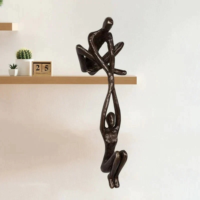 Eternal Love and Strength Sculpture – Modern Resin Figurine for Home Décor | Symbolic Ornament & Gift Piece