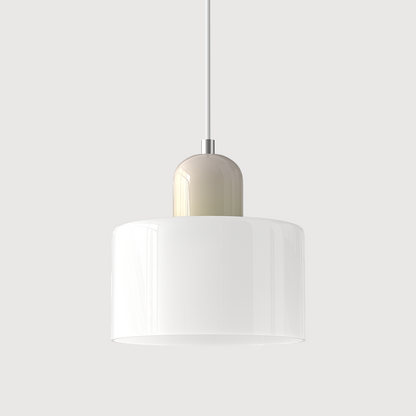 Bauhaus Kugelglas-Pendelleuchte | Zeitloses Design | Glas & Metall | E27 Fassung