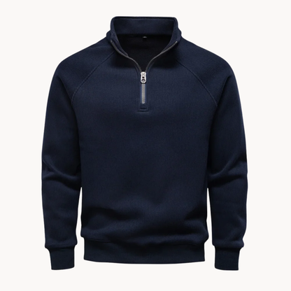 Matteo – Mens Cotton Blend Quarter Zip Jumper