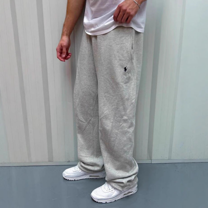 Robert – Pantalon de jogging en polaire à jambe large avec poches