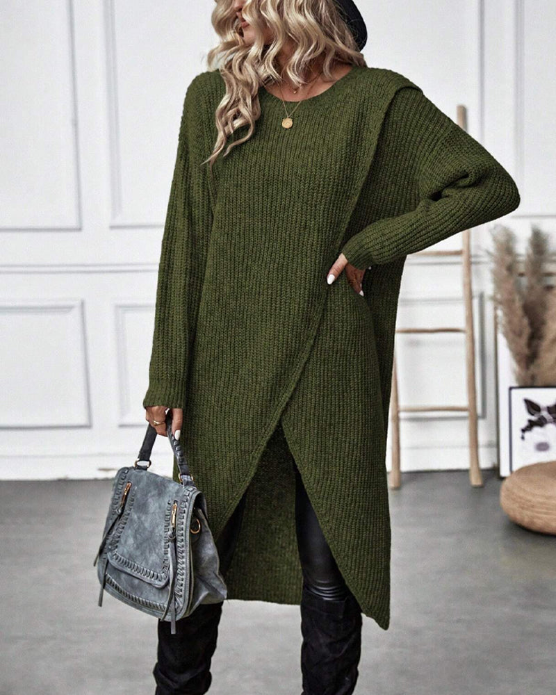 Kiara™ | Long, Simple Knit Dress for Women