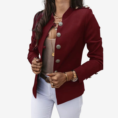 Alana - Long sleeve jacket with button closure