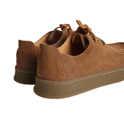 Men's Suede Moccasins Lace Up Flats