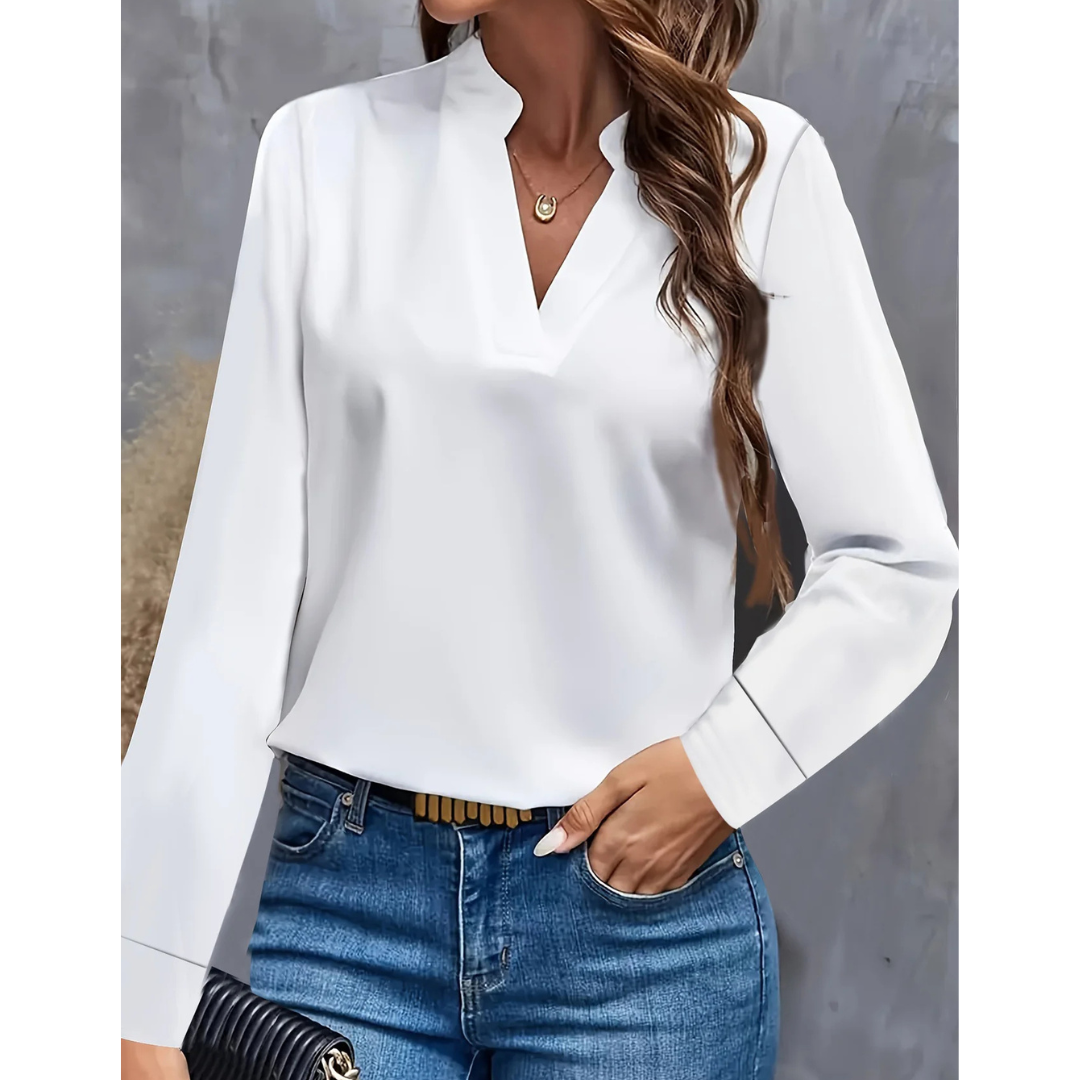 Women's Formal Long-sleeved Blouse | V-neck