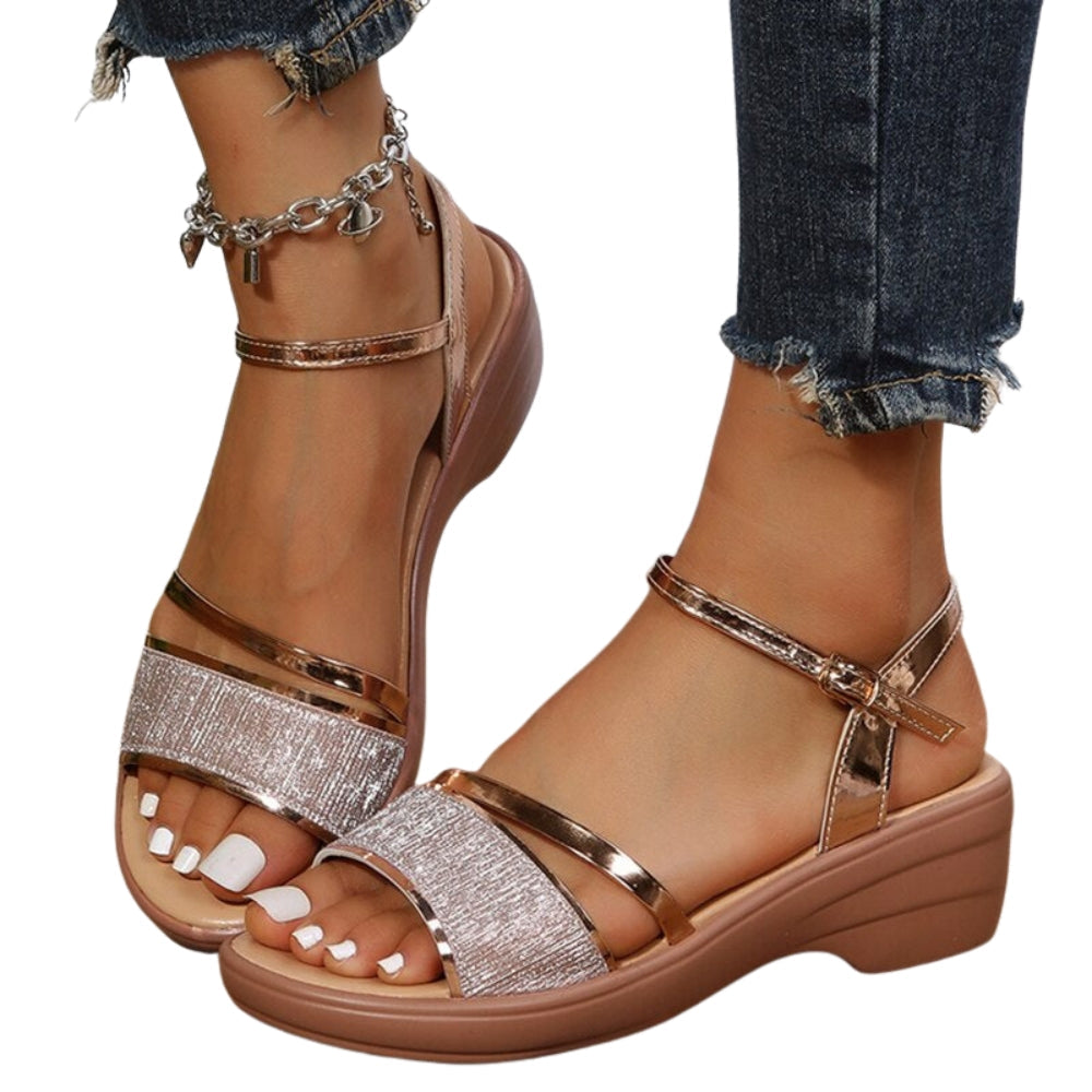 Sandales femme compensées