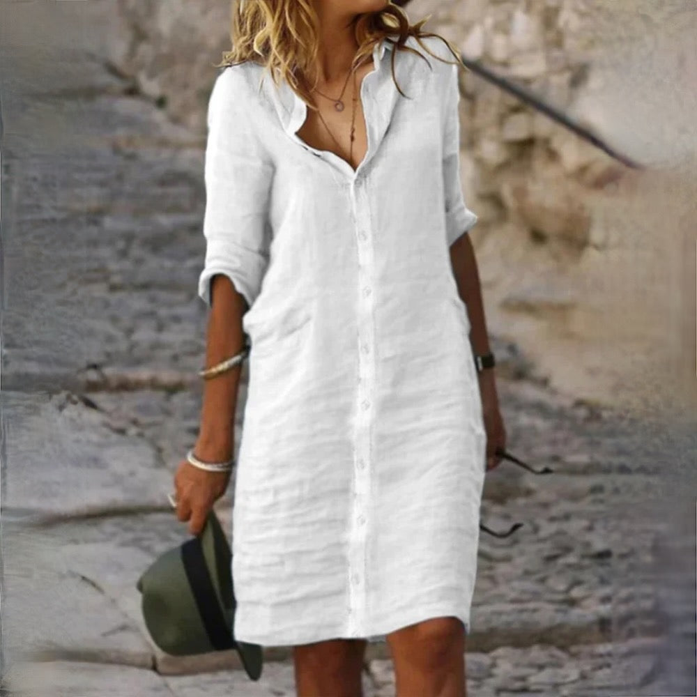 Stylisches Damen Freizeitkleid aus weichem Material – Figurbetont, vielseitig