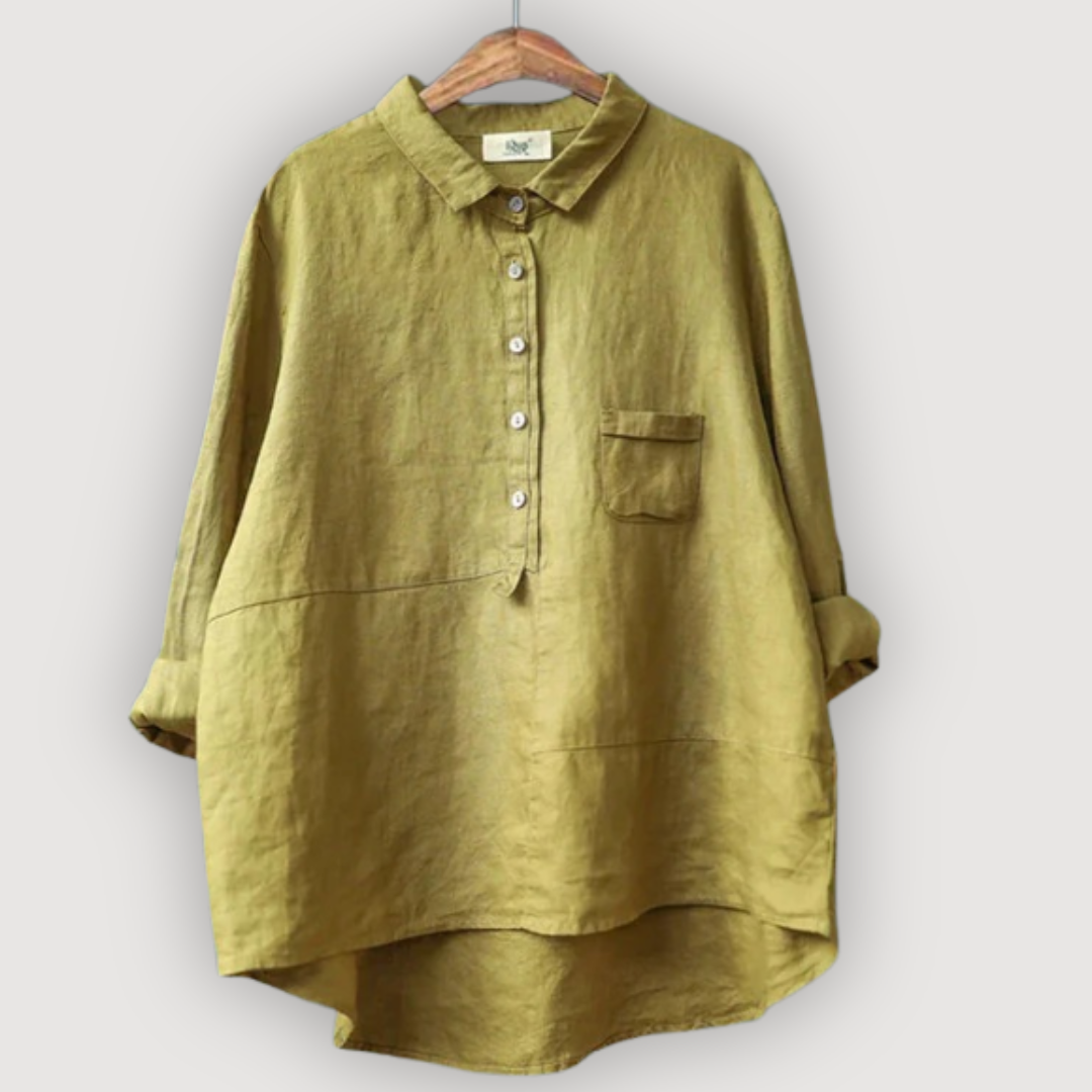 Relaxed Linen Blouse
