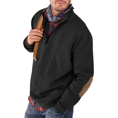 Men's Knit Quarter Zip Pullover Sweater