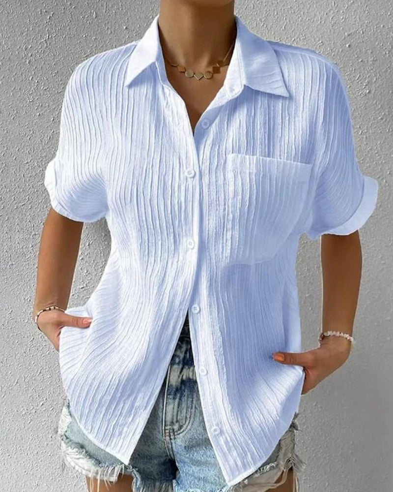 Stilvolle Bluse mit kurzen Ärmeln – Elena