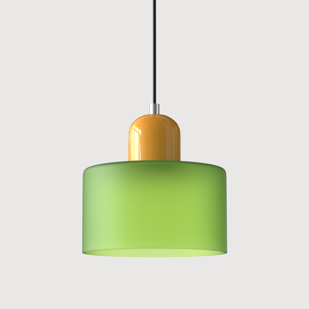 Bauhaus Kugelglas-Pendelleuchte | Zeitloses Design | Glas & Metall | E27 Fassung