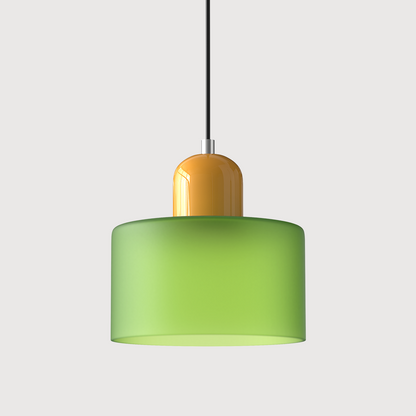 Bauhaus Kugelglas-Pendelleuchte | Zeitloses Design | Glas & Metall | E27 Fassung