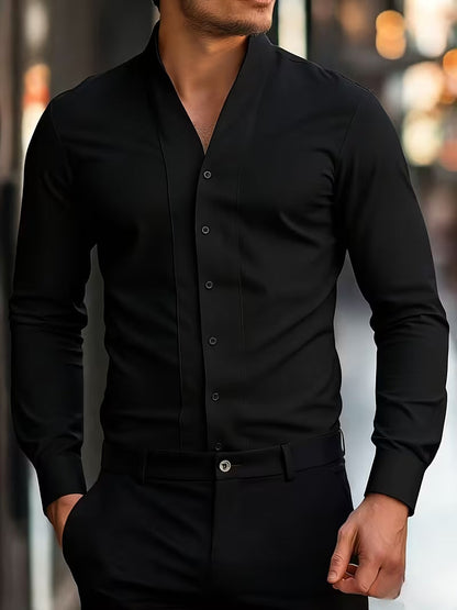 Duval Paris™ | Chemise à manches longues boutonnée