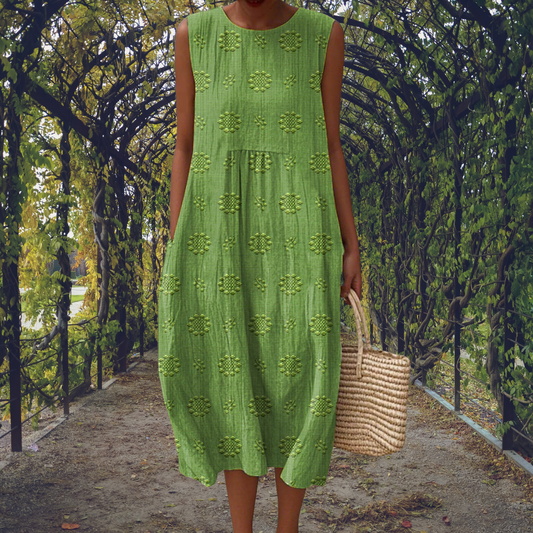 Linda – Sleeveless Flowing Midi Dress