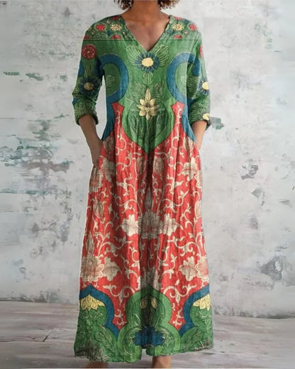 Clara™ | Komfort Floral Maxi Kleid