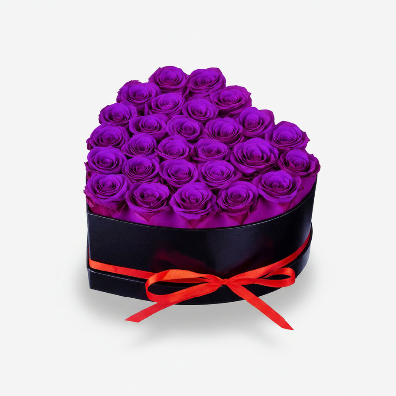 Heart-Shaped Rose Flower Box