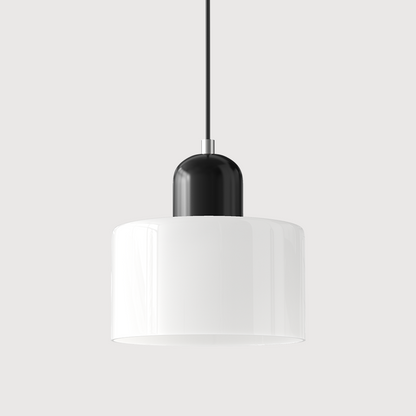 Bauhaus Kugelglas-Pendelleuchte | Zeitloses Design | Glas & Metall | E27 Fassung