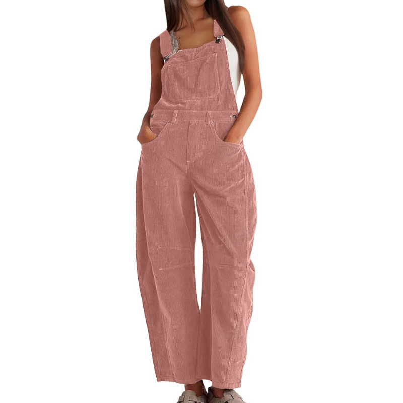 Women’s Corduroy Wide-Leg Dungarees