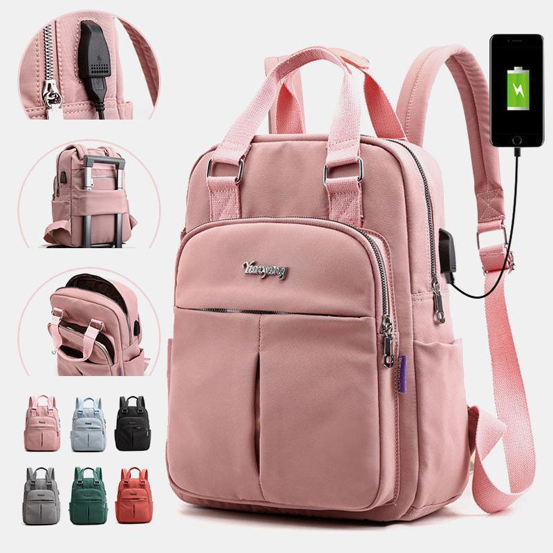 Oxford Rucksack mit USB-Ladefunktion – wasserdicht & viele Fächer Zorenza