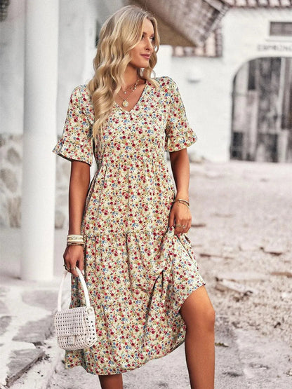 Orlaya | Zomerjurk voor dames – korte mouwen, luchtige casual pasvorm
