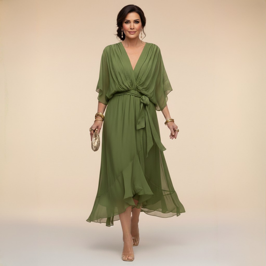 Cleofé | Sofisticado Vestido Midi
