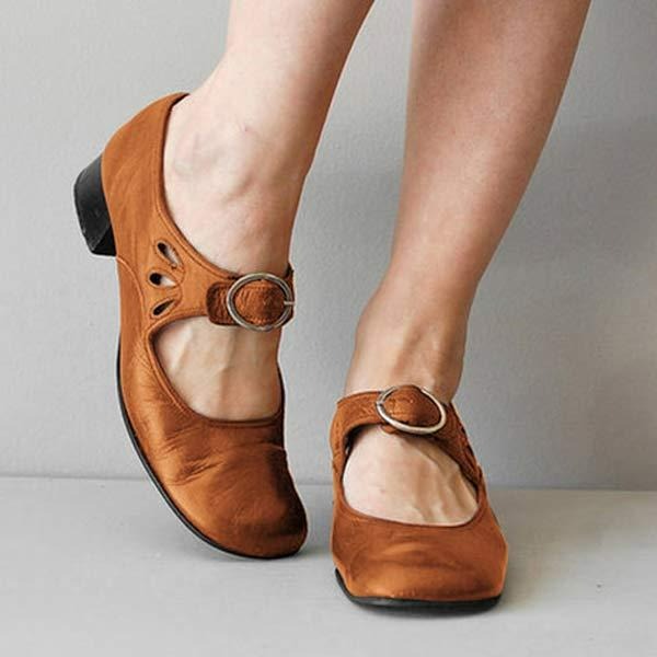 Laia | Zapatos merceditas de mujer de primavera con hebilla