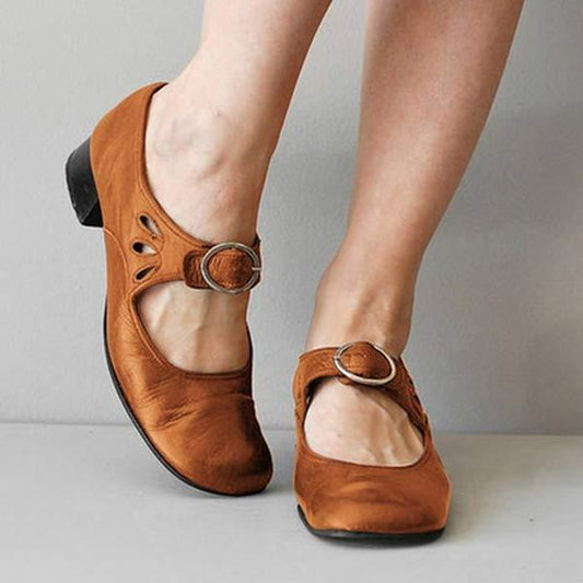 Laia | Zapatos merceditas de mujer de primavera con hebilla