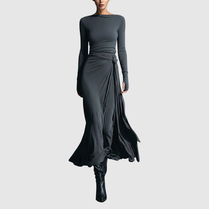 Zoé - Robe maxi élégante drapée