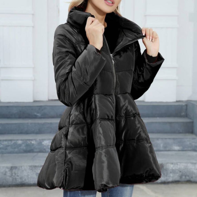 Nora – Long Sleeve Jacket with Collar and Pockets