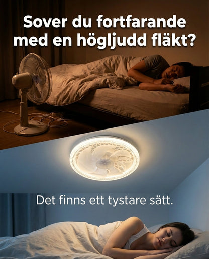 SilentBreeze AirGlow | 2-i-1 takfläkt och belysning
