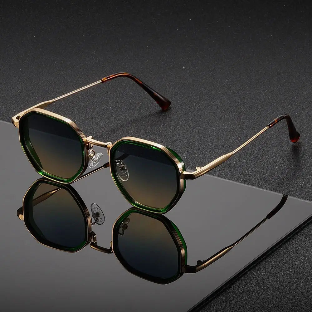 Velmora | Hexagonal Tortoise Shell UV400 Sunglasses