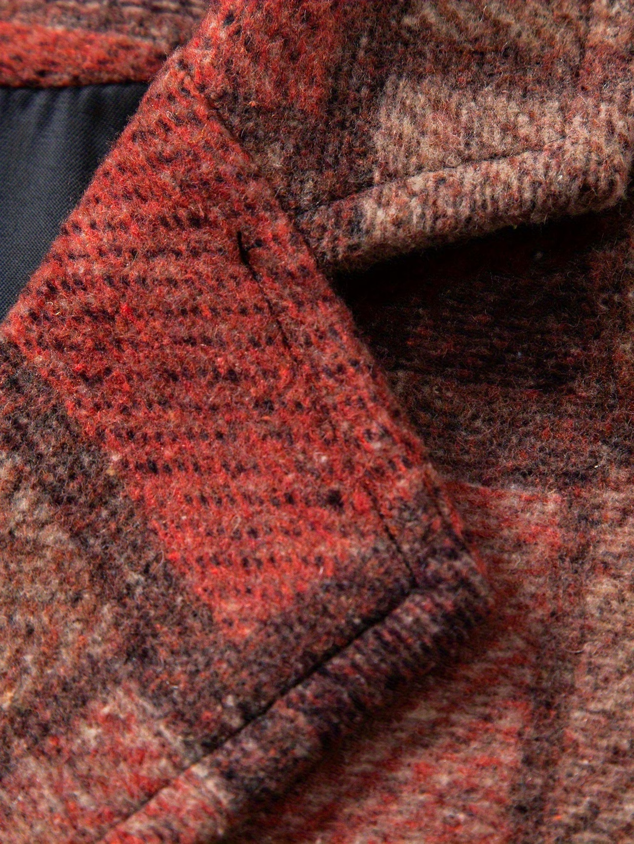 Leo | Patchwork-tweedvest med fiskebensmønster