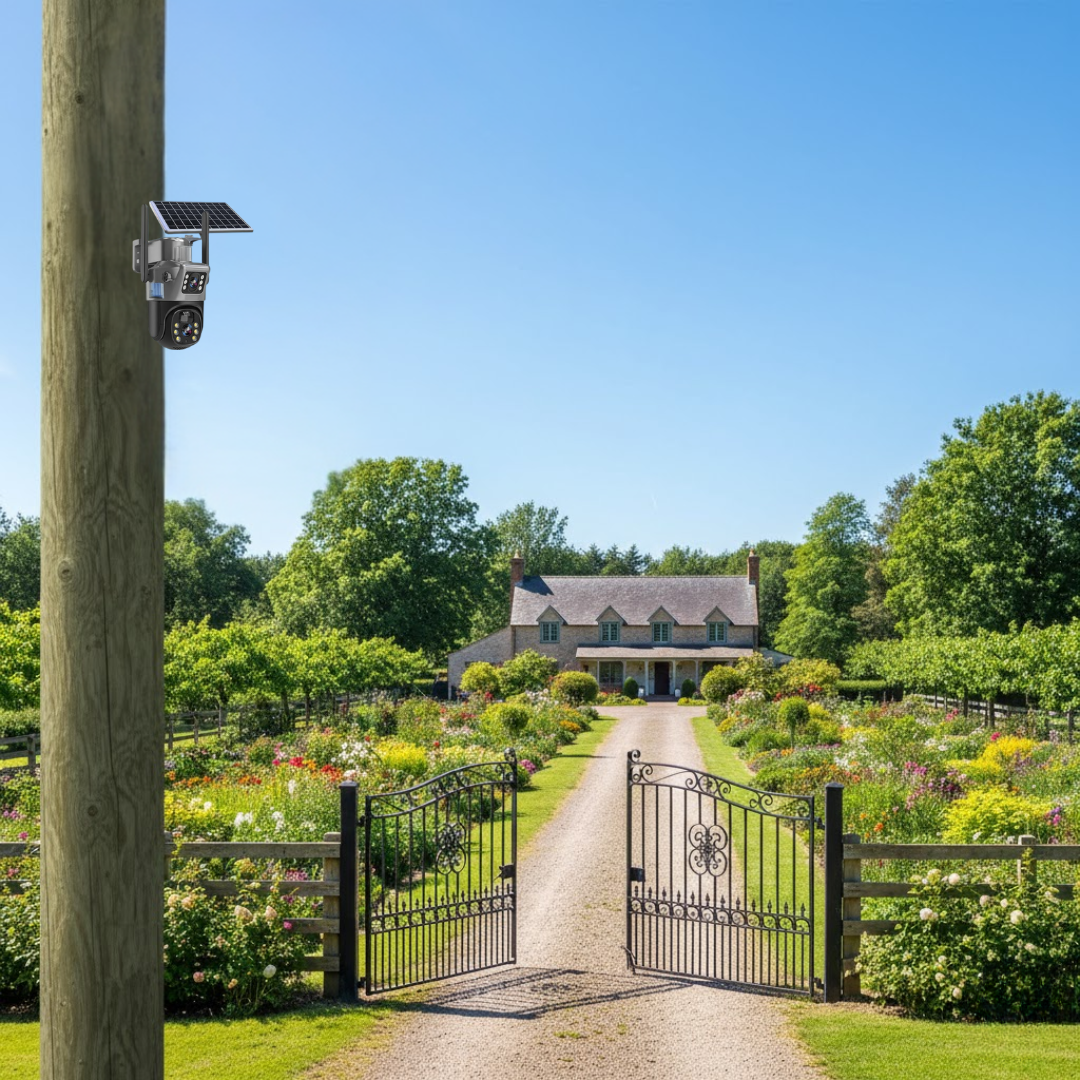 DualGuard | 4K Beveiligingscamera met Zonnepaneel