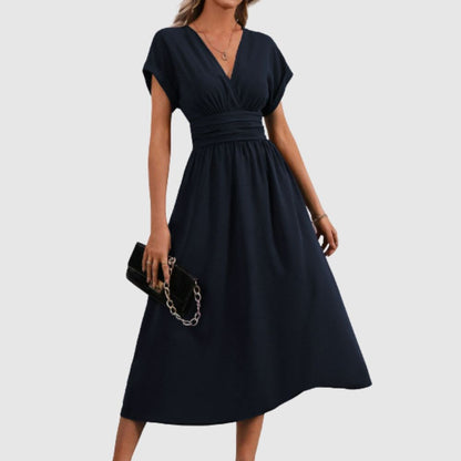 Zoé - Robe midi portefeuille