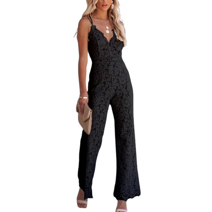 Aurelia – Combinaison Sans Manches à Col en V avec Pantalon Large
