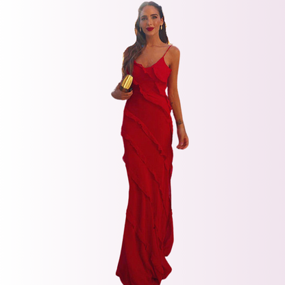 Imogen | Maxi Dress with Ruffle Details | Elegant Evening Gown
