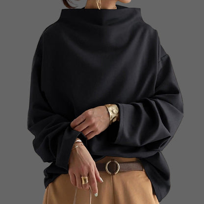 Celeste - Long sleeve oversized sweater with turtleneck