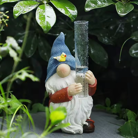 Kabouter Regenmeter | Decoratief & Praktisch | Weerbestendig | Hars