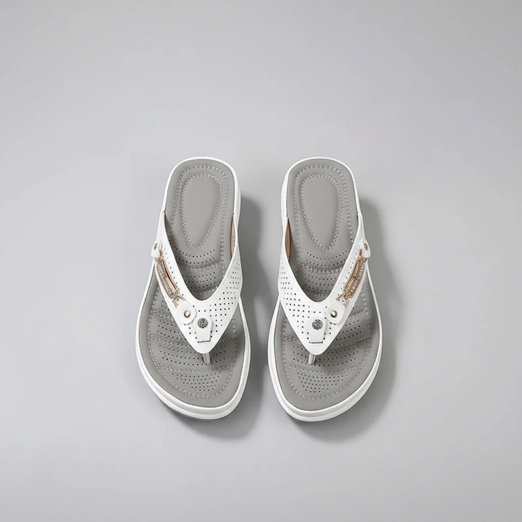 Lagoz Fleur | Orthopedische Dames Slippers met Zachte Zool